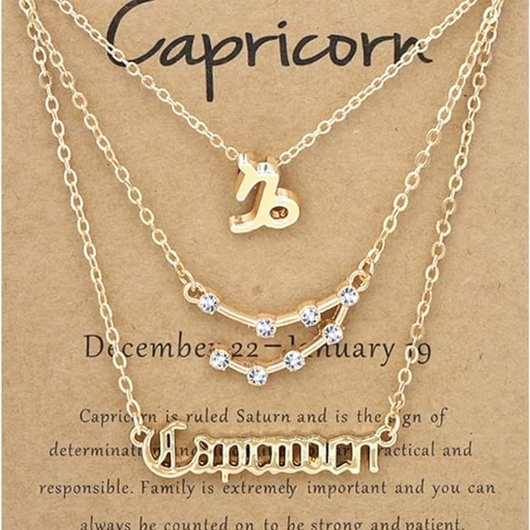 NWT Zodiac Necklace / Constellation Pendant  - CAPRICORN - Picture 1 of 4